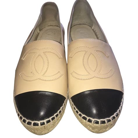 espadrille cuir chanel